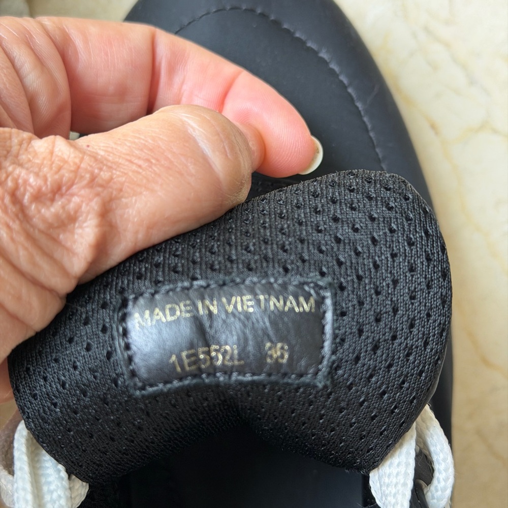 Prada Women's Black and White Sneakers - Picture 9 of 9